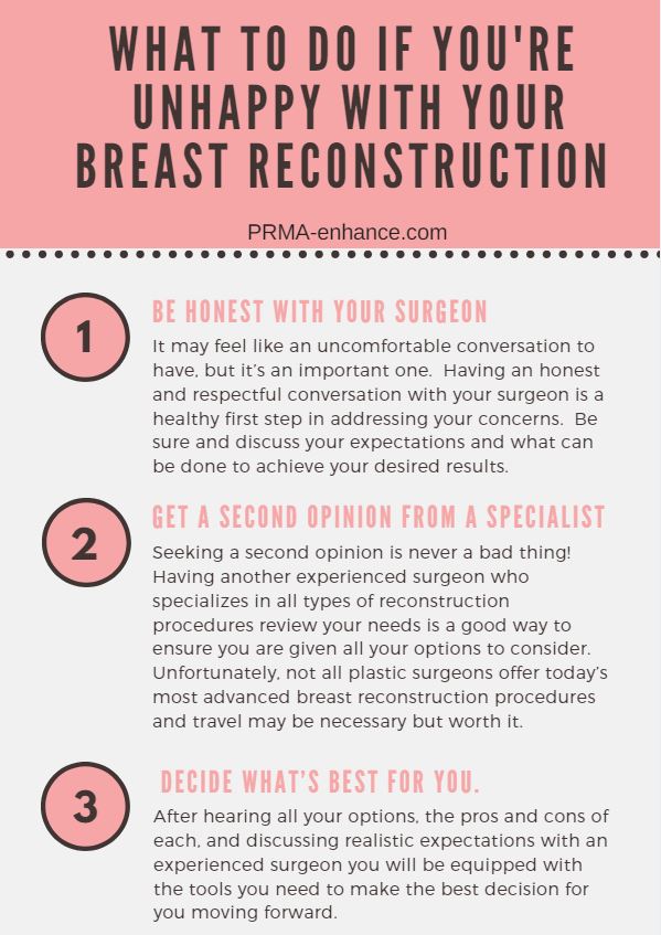 unhappy with breast reconstruction results